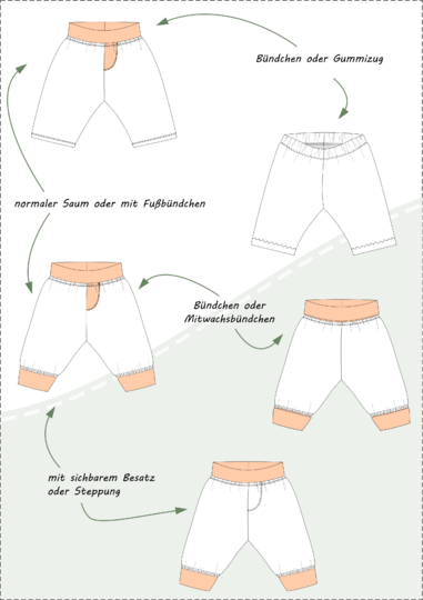 Lena Baby Pants – Long Baby Pants with Elastic Waistband EU 44–98 / US 0–3T