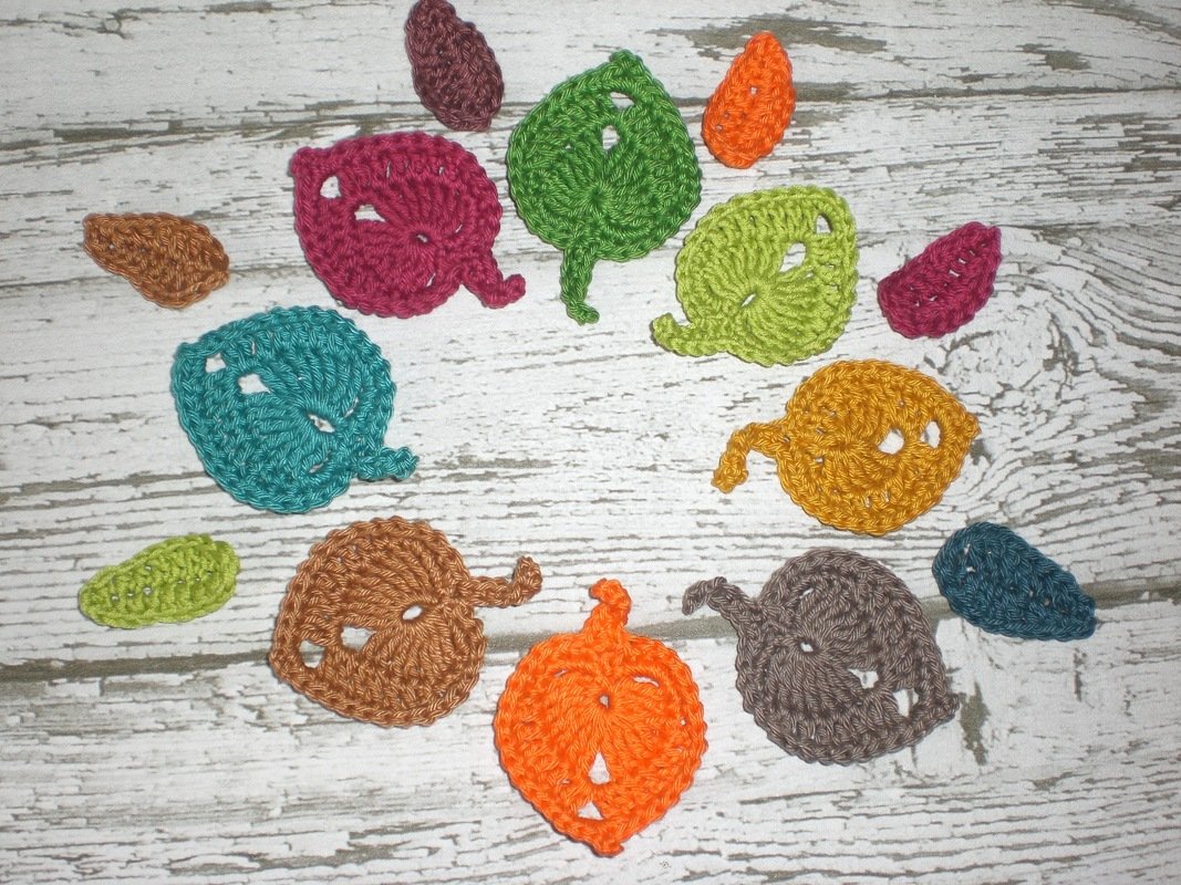 Häkelanleitung Blätter