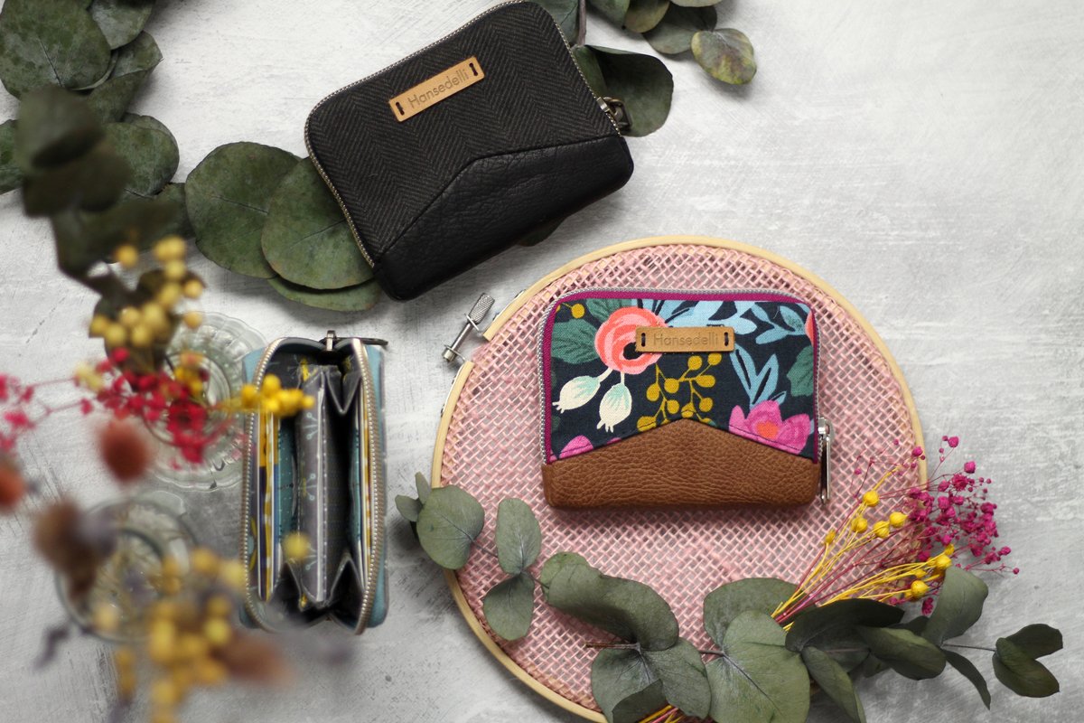 Mini Mynta – kleine Geldbörse mit umlaufendem Reißverschluss