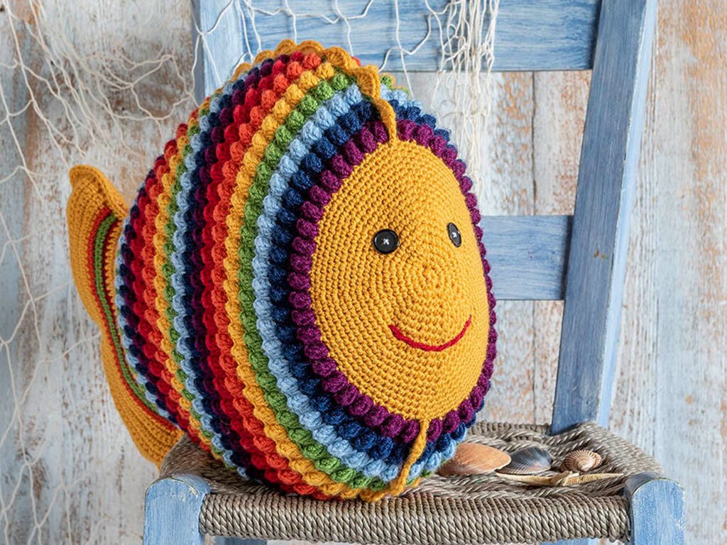 Lustige Tierkissen: Frieder Fisch