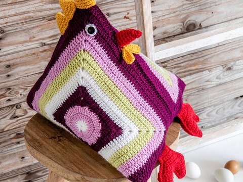 Lustige Tierkissen: Hanna Huhn