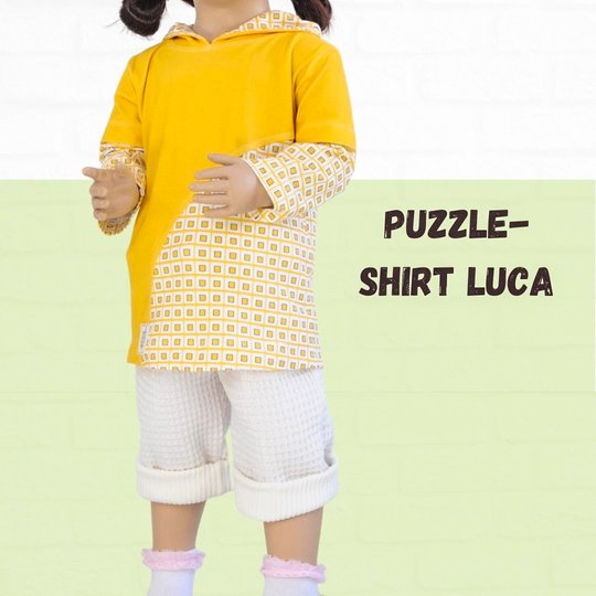 Kinderhoodie Luca Gr. 86-140 Schnittmuster und Nähanleitung