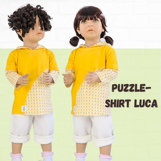 Kinderhoodie Luca Gr. 86-140 Schnittmuster und Nähanleitung