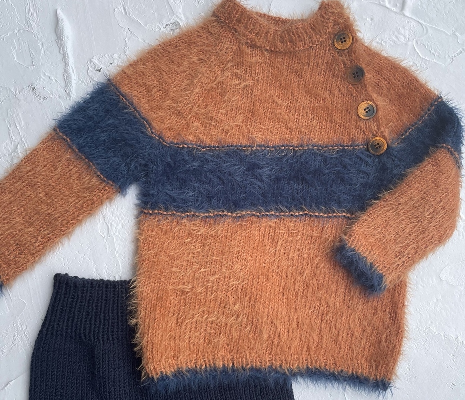 Strickanleitung Kinderpullover LEON - LEONIE Größe 50 – 80