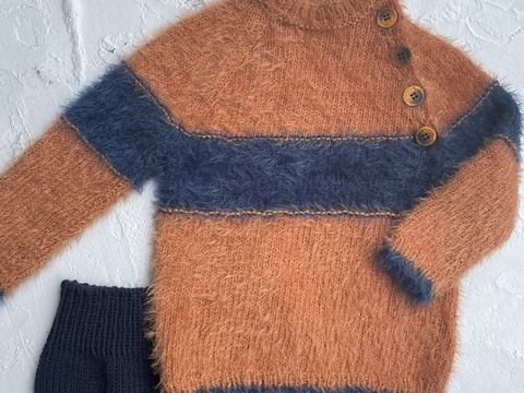 Strickanleitung Kinderpullover LEON - LEONIE Größe 50 – 80