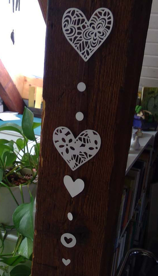 Herzblumen Plotterdatei SVG DXF FCM