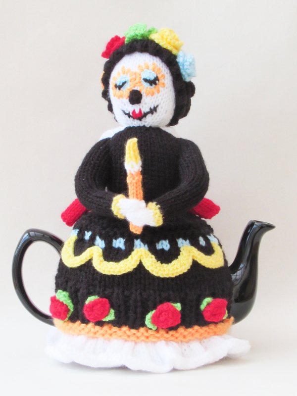Day of the Dead Tea Cosy Knitting Pattern