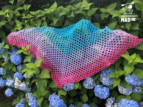 Candy Crush - Häkelanleitung Dreieckstuch *anfängertauglich*