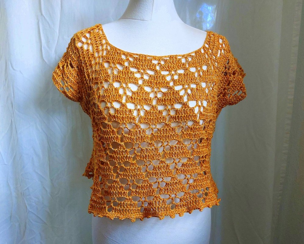 Pullover, Shirt, "Florenza", Häkeln, alle Größen, RVO - Bild 6