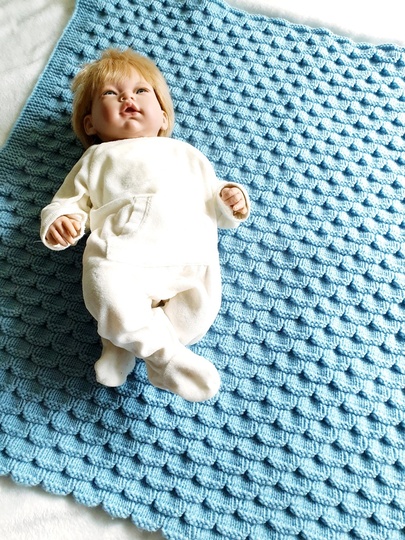 Strickanleitung Babydecke