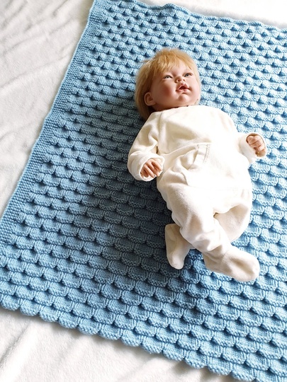 Strickanleitung Babydecke