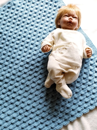 Strickanleitung Babydecke