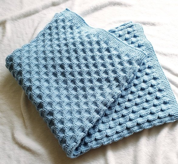 Strickanleitung Babydecke , Krabbeldecke, Spieldecke, Plaid   #289