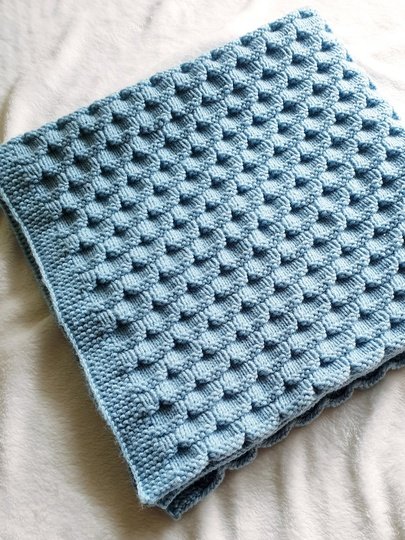 Strickanleitung Babydecke , Krabbeldecke, Spieldecke, Plaid   #289