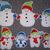 Schneemann Familie 10 - 23cm Stickdatei