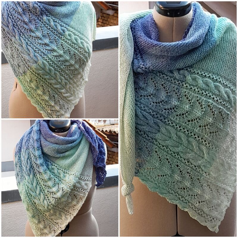 Strickanleitung für das asymmetrische Tuch "Mathilda" - Bild 7