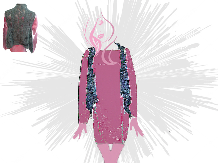 Weste " Half ´N´Half " - alle Größen - auch für Anfänger