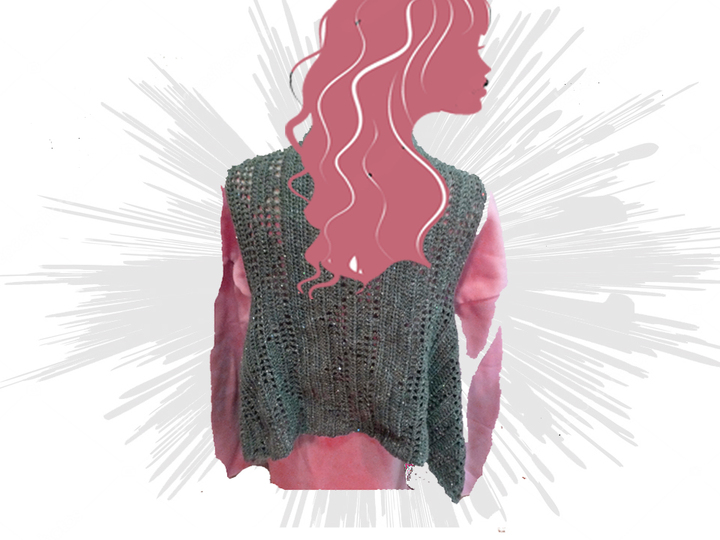 Weste " Half ´N´Half " - alle Größen - auch für Anfänger