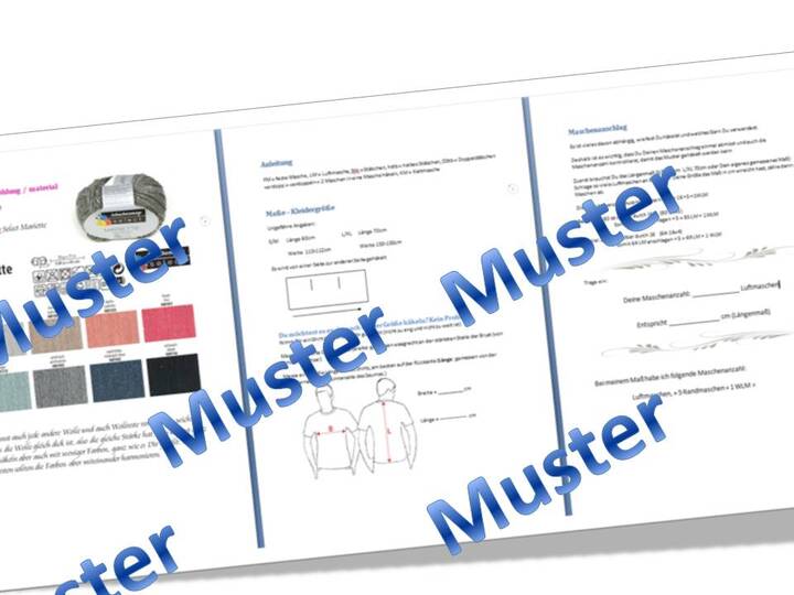 Weste " Half ´N´Half " - alle Größen - auch für Anfänger