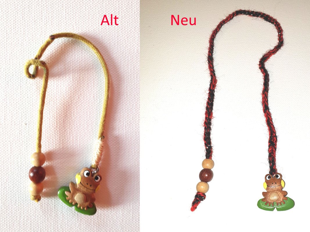 Taschenbaumler Lesezeichen "aus alt mach neu" Anleitung simpel für Anfänger