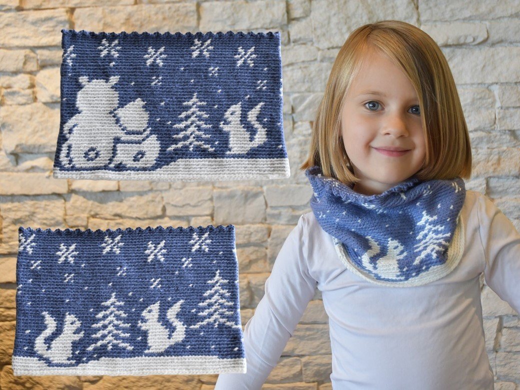 Crochet Pattern Cowl "Winterdream"