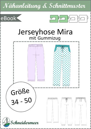 Freizeithose Mira – Bequeme Jerseyhose mit Gummibund und Taschen Gr. 34–50