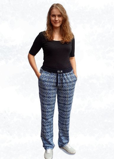 Freizeithose Mira – Bequeme Jerseyhose mit Gummibund und Taschen Gr. 34–50