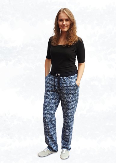 Freizeithose Mira – Bequeme Jerseyhose mit Gummibund und Taschen Gr. 34–50