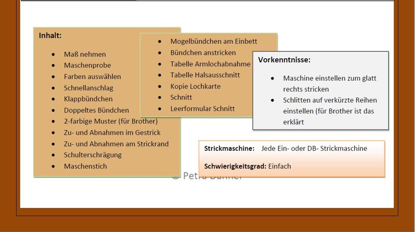 Strickanleitung Strickmaschine Pulli von A-Z - Bild 2