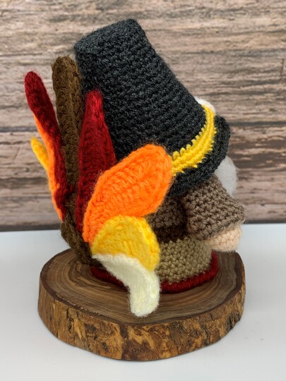 Häkelanleitung Thanksgiving Gnom Pilger-Truthahn