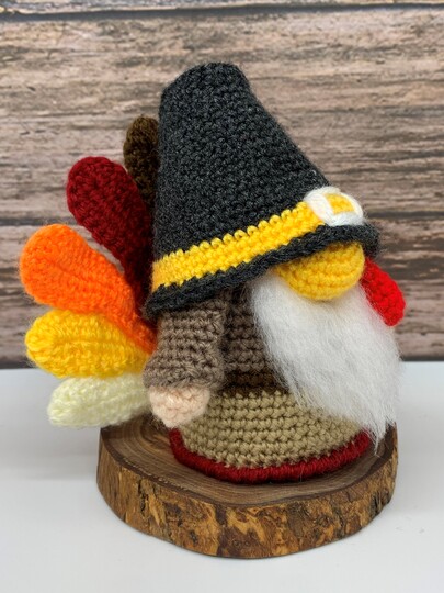 Häkelanleitung Thanksgiving Gnom Pilger-Truthahn