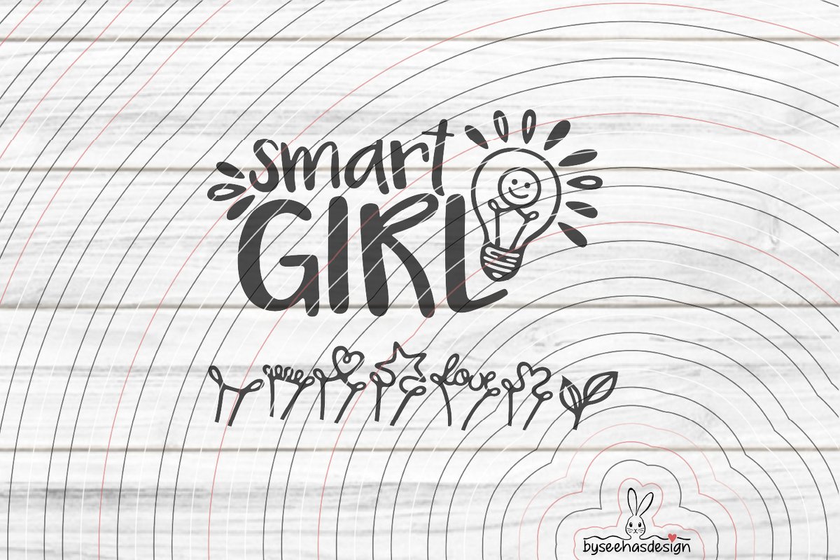 smart Girl Plotterdatei SVG DXF - Bild 2
