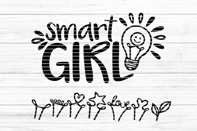 smart Girl Plotterdatei SVG DXF