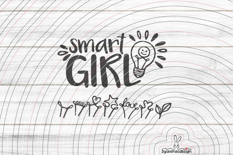 smart Girl Plotterdatei SVG DXF