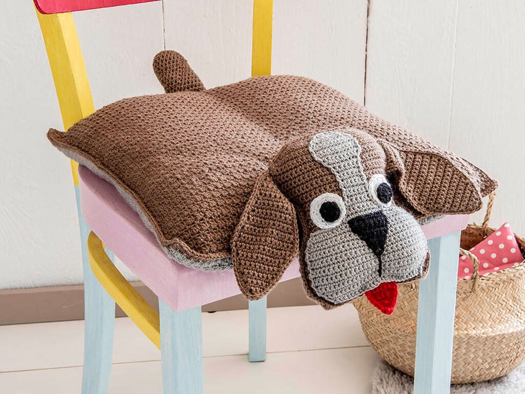 Lustige Tierkissen: Hubert Hund