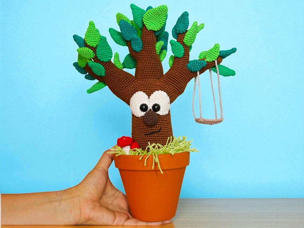 Dekorativer Zauberbaum - Häkelanleitung - Bild 5