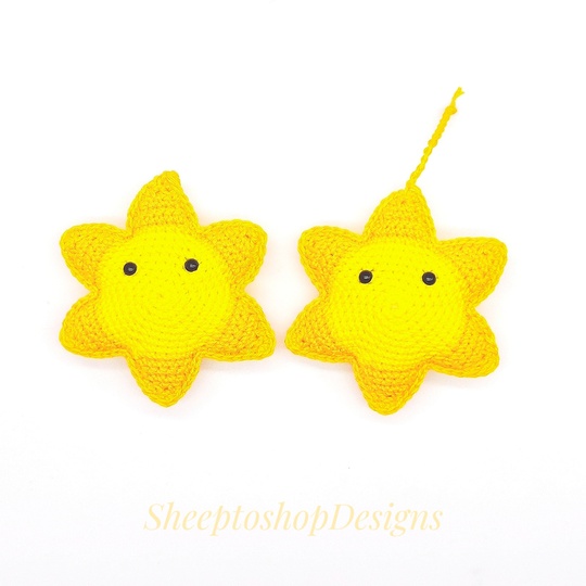 Sonne Häkelanleitung 3D Optik