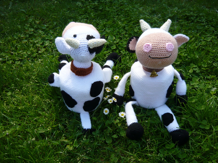 Häkelanleitung Kuh Klorollenhut