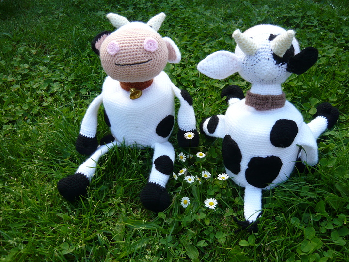 Häkelanleitung Kuh Klorollenhut