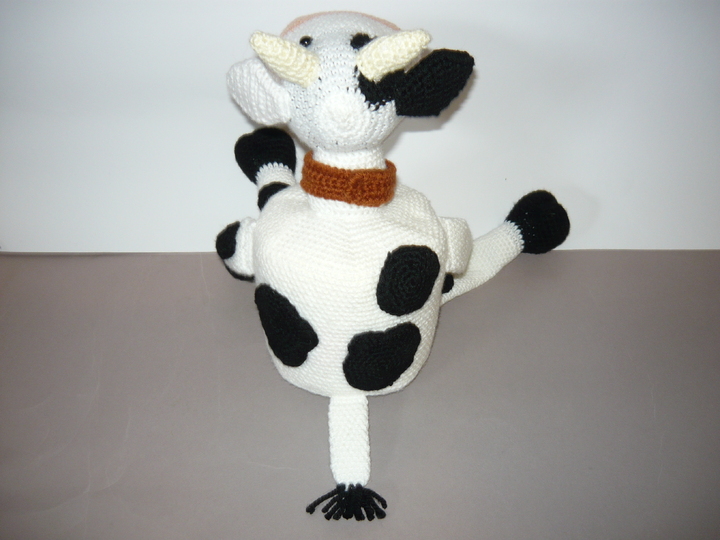Häkelanleitung Kuh Klorollenhut
