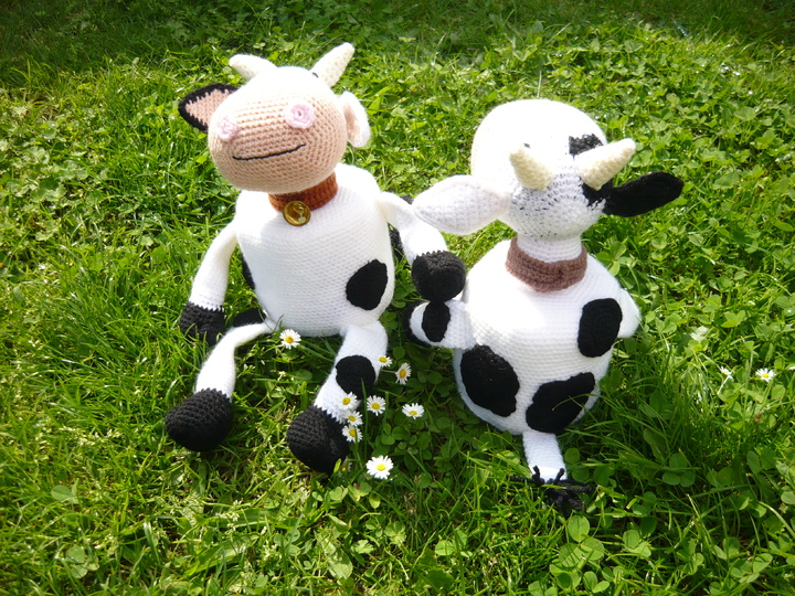 Häkelanleitung Kuh Klorollenhut