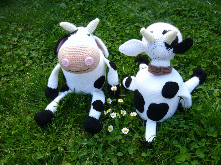 Häkelanleitung Kuh Klorollenhut