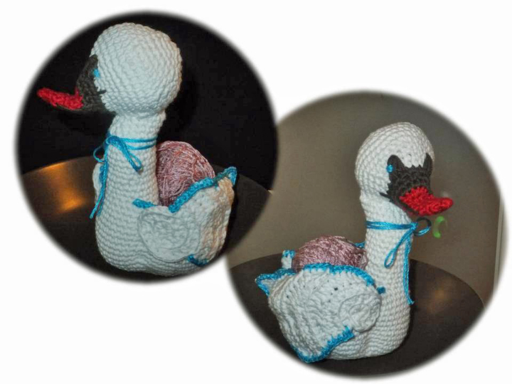 Schwanennest - Tischdekoration - Taufe Hochzeit -