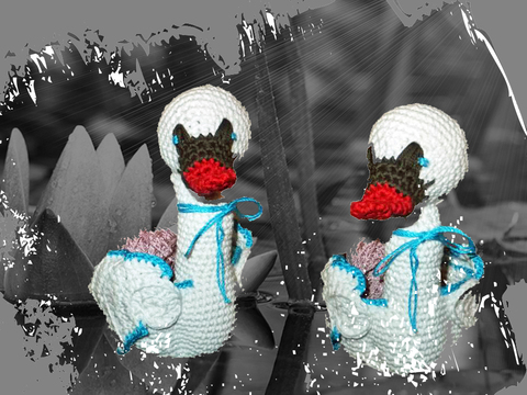 Schwanennest - Tischdekoration - Taufe Hochzeit -