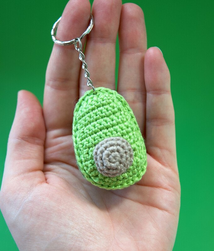 2 in 1 Bundle Avocado and Peas in Pod Key Chain Crochet Pattern
