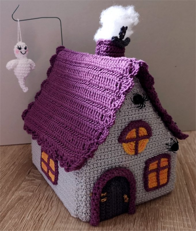 Häkelanleitung Halloween Häuschen - Bild 2