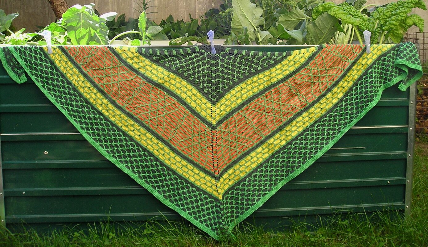 Strickanleitung Dreieckstuch "Western Time"