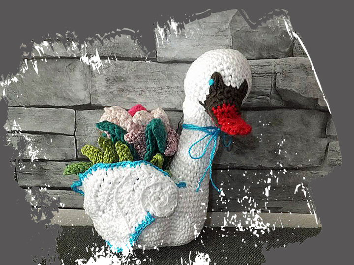 Pflanzen - Schwan zum Muttertag und Geburtstag