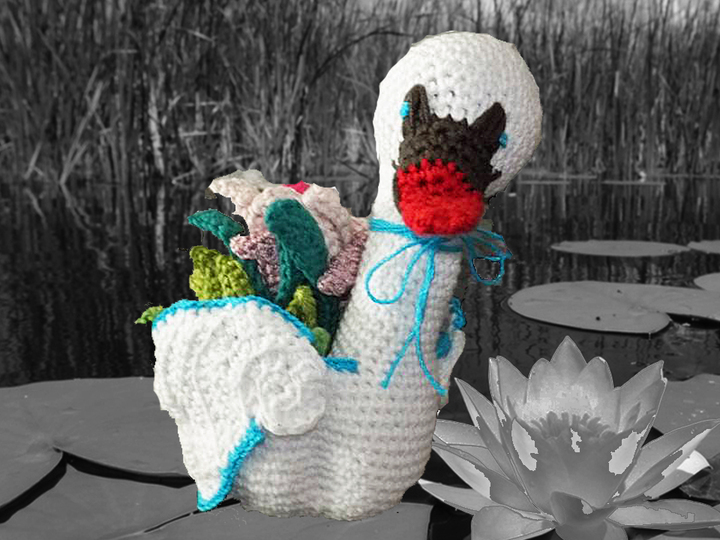 Pflanzen - Schwan zum Muttertag und Geburtstag