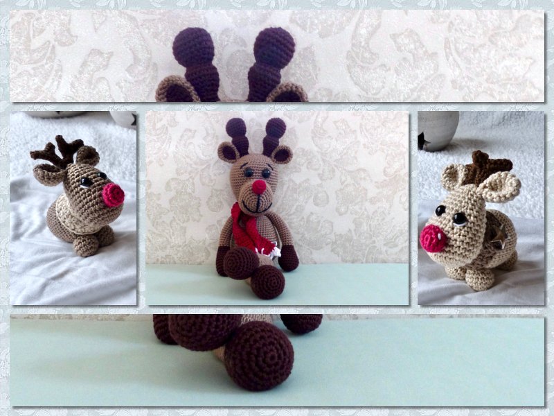 Anleitungspaket Rudolph - The Red Nosed Elch - Bild 8